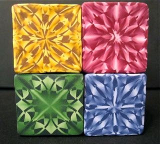 Polymer clay gemstone cane tutorial