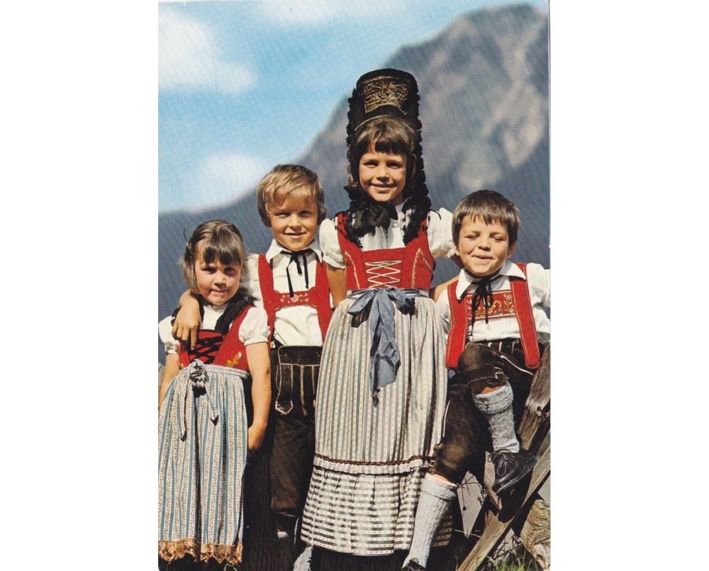 8 Vintage Costume Postcards - Bavaria - Germany - Europe
