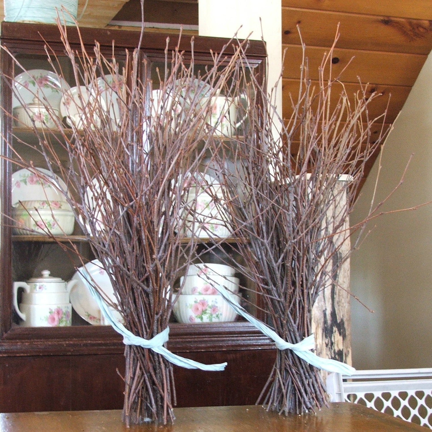 Natural BIRCH Branches, rustic decor, Event Centerpieces. Crafting