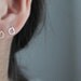 Tiny Teardrop Earring Studs - Hand Forged - Rain Drops