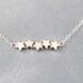 Star Bracelet - Tiny Puffy Stars - Gold or Silver Shooting Stars - SALE