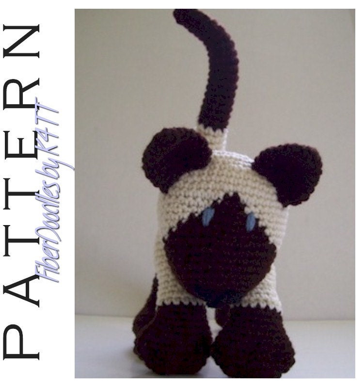 CROCHET PATTERN - KISS Series Siamese Kitty
