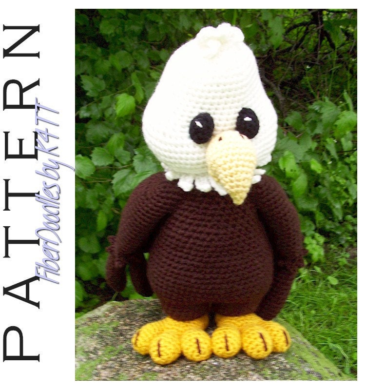 CROCHET PATTERN - Palmer the Bald Eagle