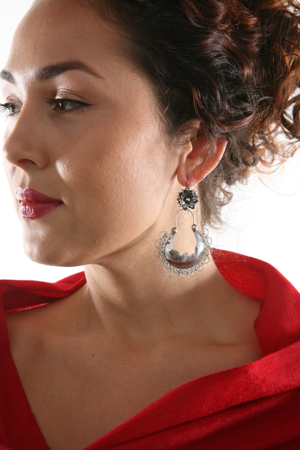 Flor y Luna Mazahua Mexican Earrings