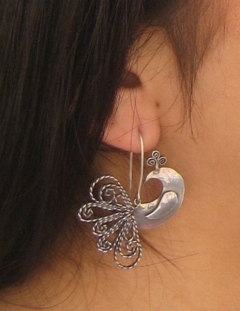 Otomi Filigree Peacock Earrings
