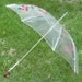Sweet Chic Vintage Retro Clear Vinyl Parasol Umbrella With Pink Red Roses Way Chic