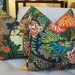 Decorative Designer Pillow Cover - 20X20 - Schumacher Chiang Mai Dragon in Mocha