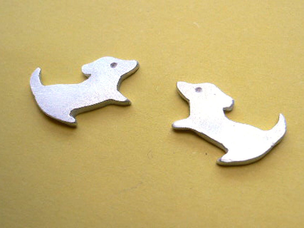 Dachshund Stud Earring - Dog Silver Jewelry