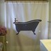 bath tub shower curtain antique feet victorian old-fashioned vintage design bathroom