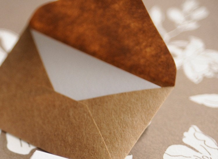 Mini kraft paper envelope, super cute, set of 50, great for wedding reception and party