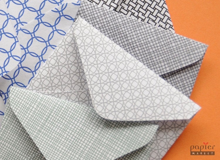 Mini envelope in assorted pattern, set of 50, great for wedding reception and parties