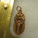 Vintage Copper Our Lady or Sacred Heart and Holy Spirit Relgious Catholic jewelry pendant for necklace rosary charm bracelet