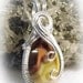 Tee Pee Canyon Agate Wire Wrapped Pendant