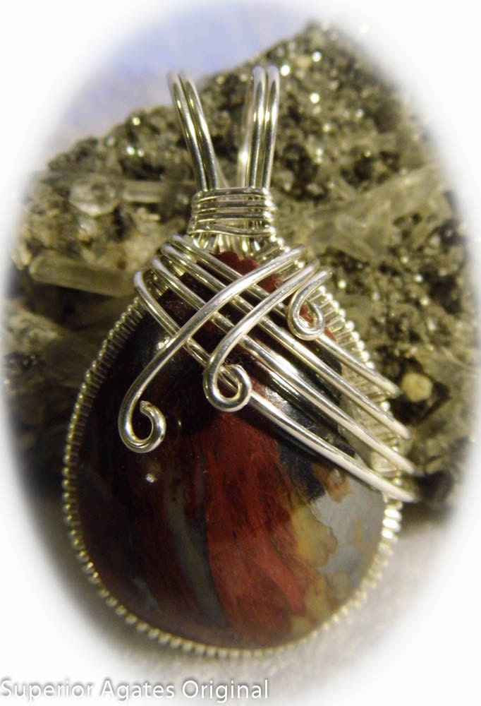 RARE Genuine Binghamite Wire Jewelry Pendant