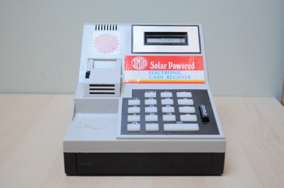 IMCO Solar Power Cash Register by antiquarium on Etsy