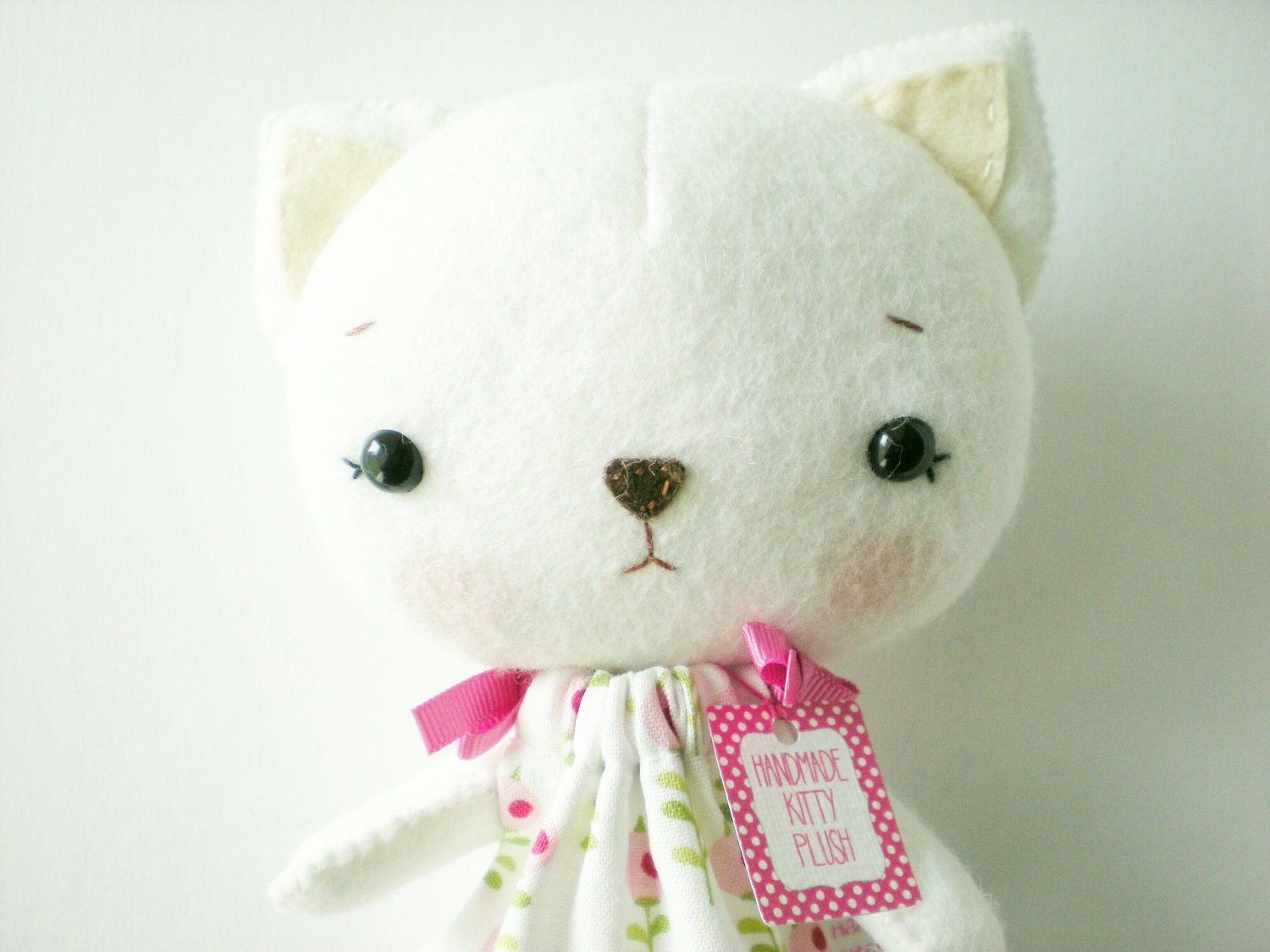 Kawaii Cat Plushstuffed cat toycute cat by littlehappystitches