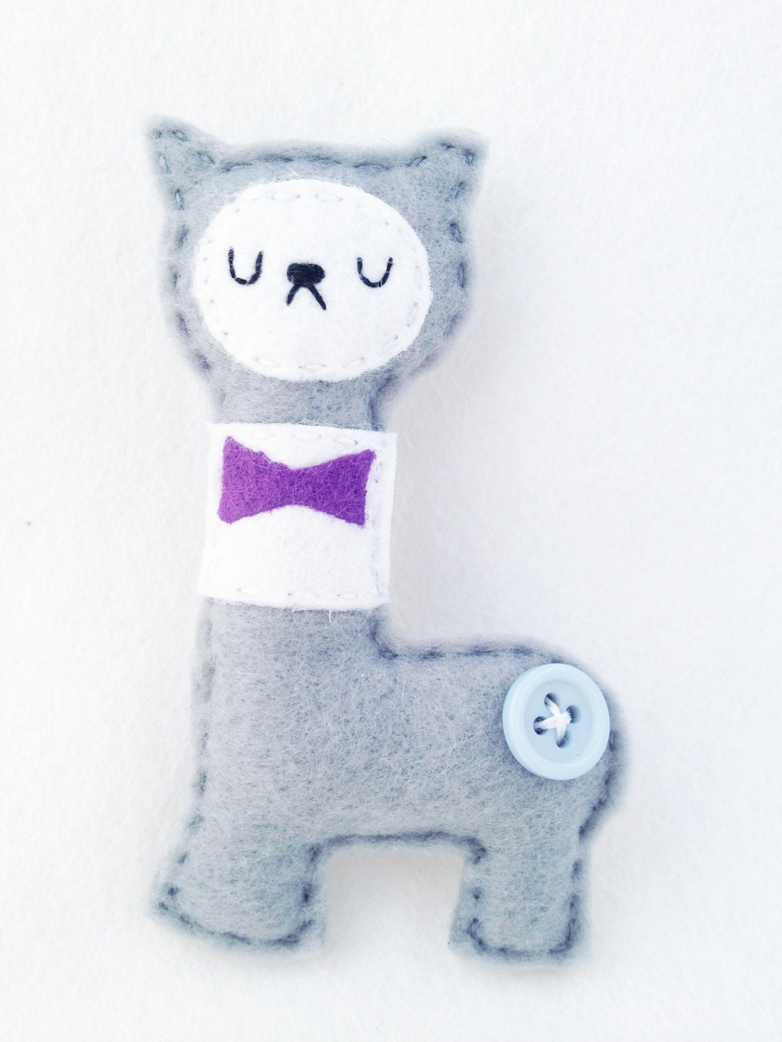 Felt Llama Brooch