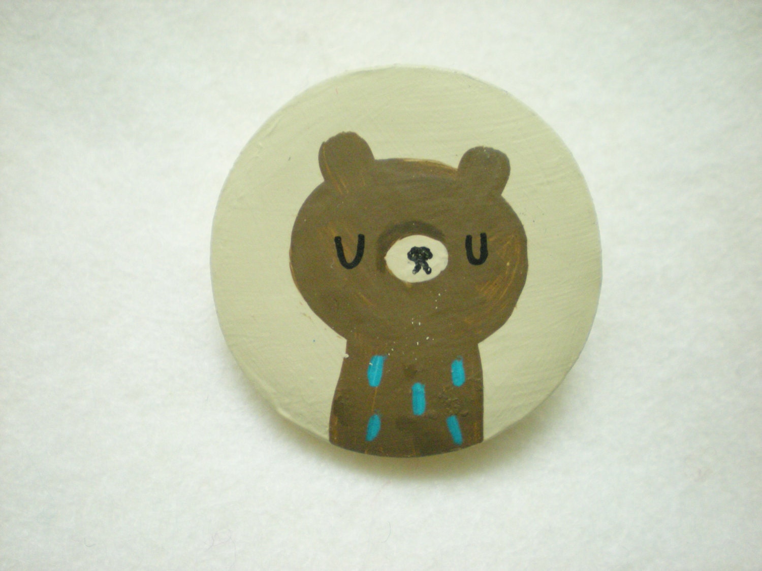 Brown Bear Brooch/ Pin
