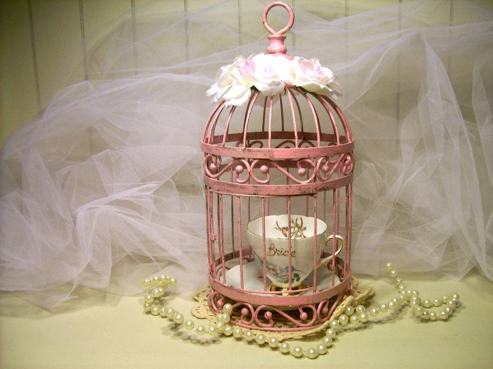 items similar to vintage bird cage shabby chic with bride cup and saucer on etsy items similar to vintage bird cage shabby chic with bride cup and saucer on etsy