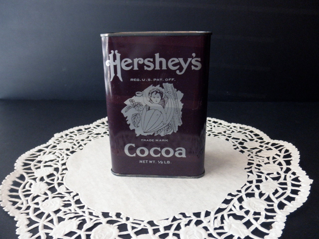 vintage Hershey's Cocoa TIN bank