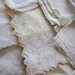 SALE - 32 vintage hankies - WHITE and CREAM - cotton, lace trim, linen, applique, pretty - shabby chic, cottage, romantic
