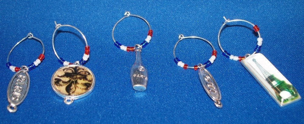 Parisian Wine Charms