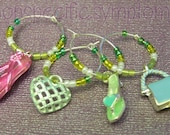 Girly Wine Charms