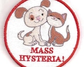 Ghostbusters, Cats and Dogs Living Together Patch