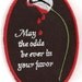 Hunger Games Bloody Rose "May the odds be ever in your favor" Patch