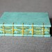 Mini Coptic Book (rustic teal cover with yellow and green accents)
