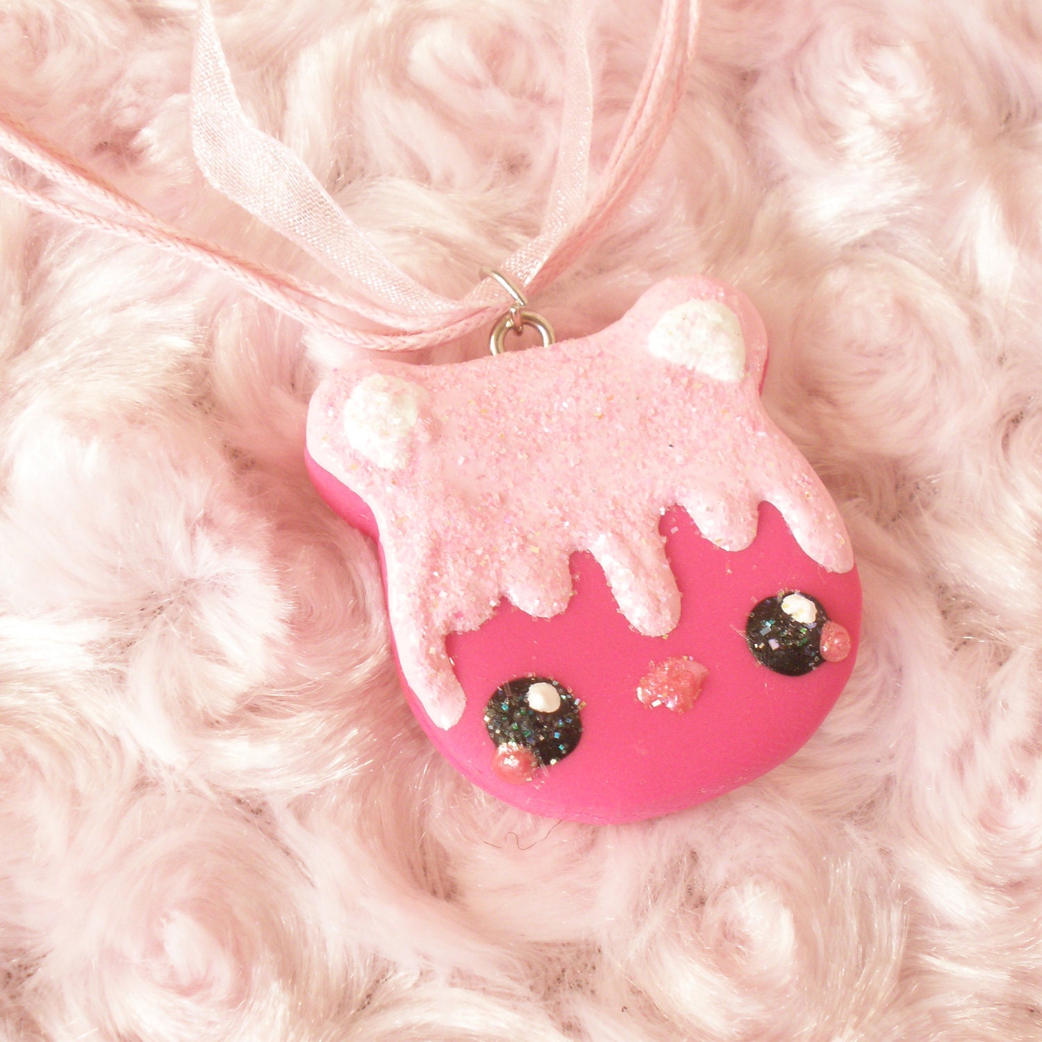 Strawberry Bear Necklace