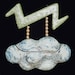 Cloud and Thunder Handbag Minaudiere Purse