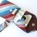 Recycled Vintage Necktie Wristlet Red White Blue (iPhone Blackberry Droid HTC Samsung Smartphone iTouch iPod MP3 or Camera Case)