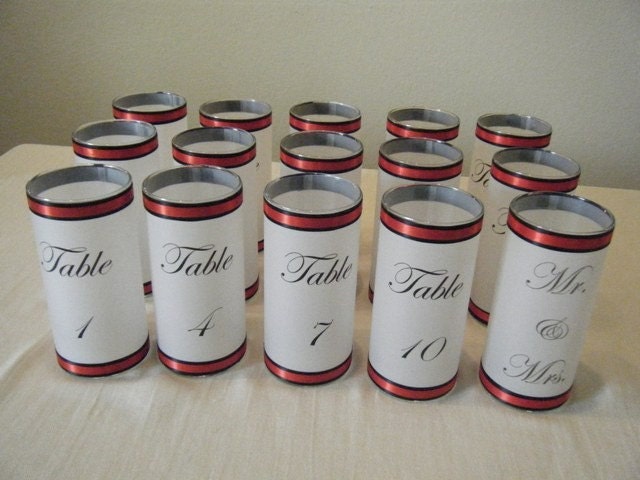 Table Number Luminaries
