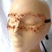 Ladies masquerade mask in copper, handmade
