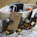 Purse ORGANIZER insert SHAPER / Polka Dots On Natural / Extra STURDY / 5 Sizes available / Bag Organiizer