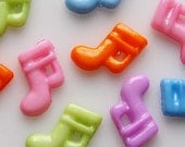 Music Note Cabochons - Pink Music Notes, Blue Music Notes, and more