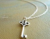 Sterling Silver Key Necklace Sterling silver key and necklace