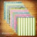 Fresh Cut Grass Digital Scrapbook Paper Pack (12x12"-300 dpi) - 9 Digital papers