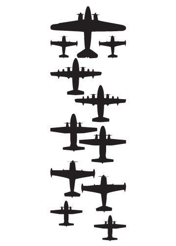 Vinyl Wall Sticker Decal Art - Airplanes