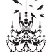 Vinyl Wall Sticker Decal Art - Chandelier Wall Decal