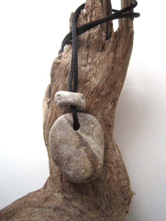 Natural Stone Jewelry - Rare Natural Stone Necklace - Fossil Pendant - Odin Stones - Protective Stone