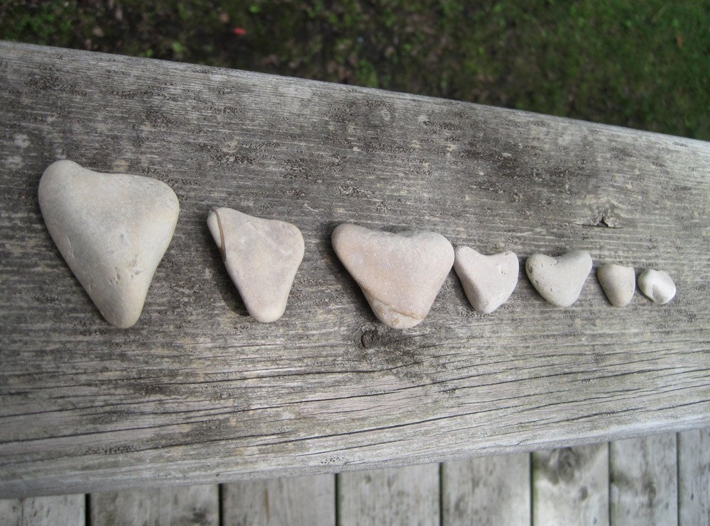 Stone Hearts Instant Collection - Heart Shaped Stones - Natural Heart Rocks