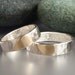 Heart Wedding Band Set in 14k Gold and Sterling Silver - We Hold One Heart