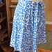 vintage blue four leaf clover w/ lady bug print skirt // by Country Club // m l