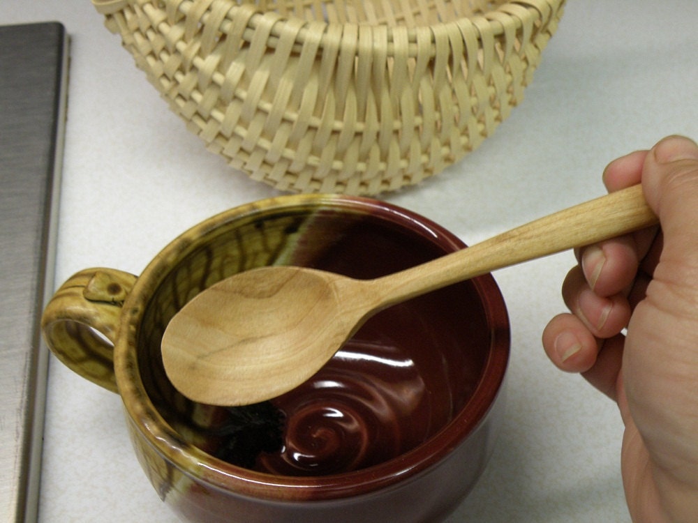 Soup Spoon Cherry Wood