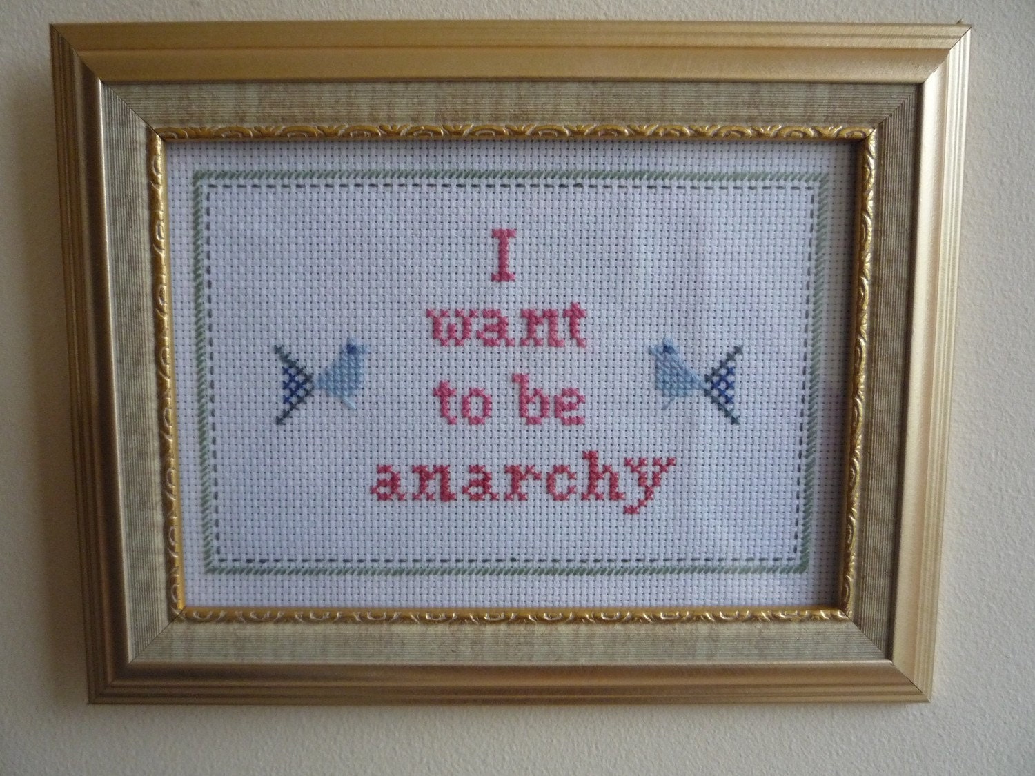 Sex Pistols cross stitch sampler needlepoint
