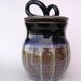 Canister storage jar with double looped handle lid