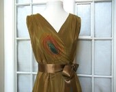 Silk Dress Hand Painted Wrap Party Bridesmaid Formal Prom Summer  Elegant Custom Safari Colors