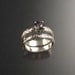Mystic Topaz Wedding set, Sterling, Any size